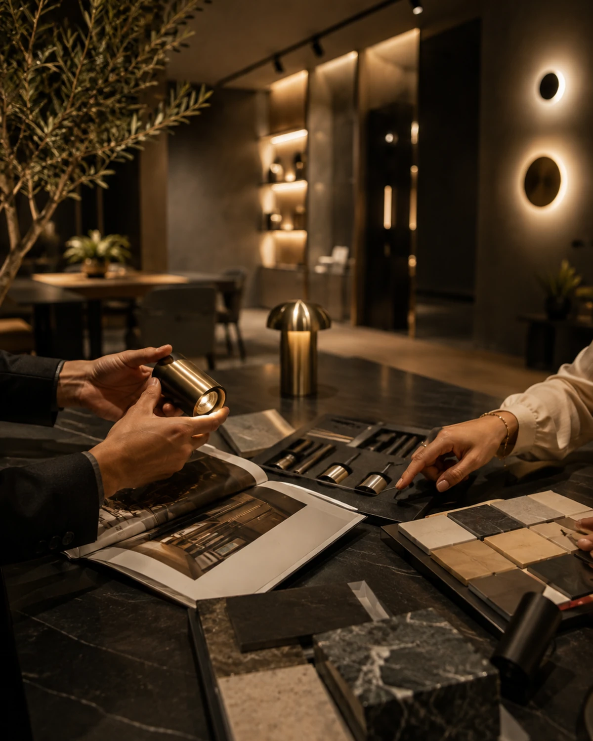 ARQUON lighting and automation consultation setting